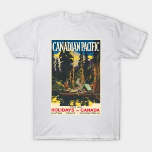 Spend your holidays in Canada Vintage Poster 1926 T-Shirt